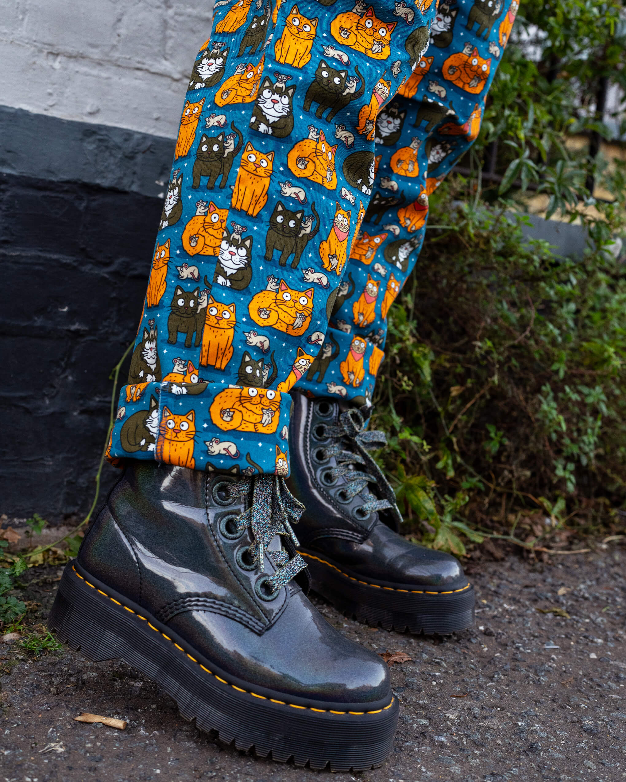 Cats and Mice Stretch Twill Dungarees - Image 5
