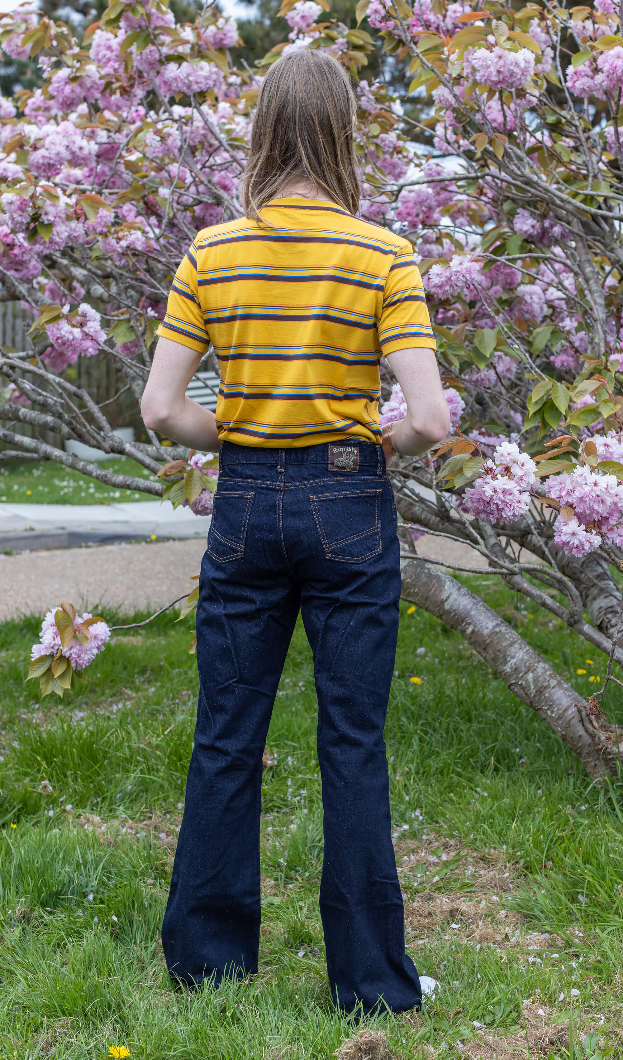 Denim Retro Boot Cut Flare Jeans - Image 3