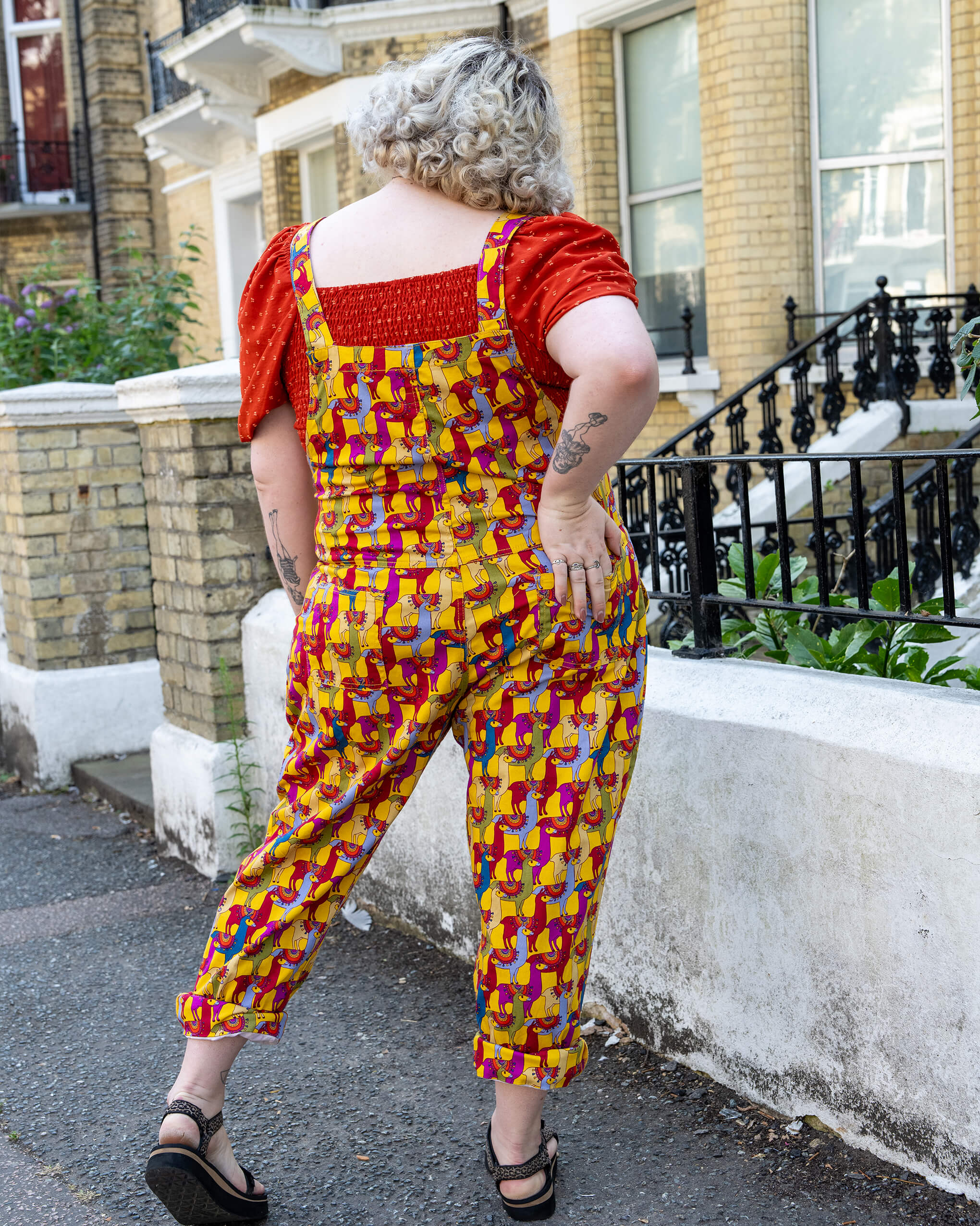 Drama Llama Stretch Twill Dungarees - Image 11