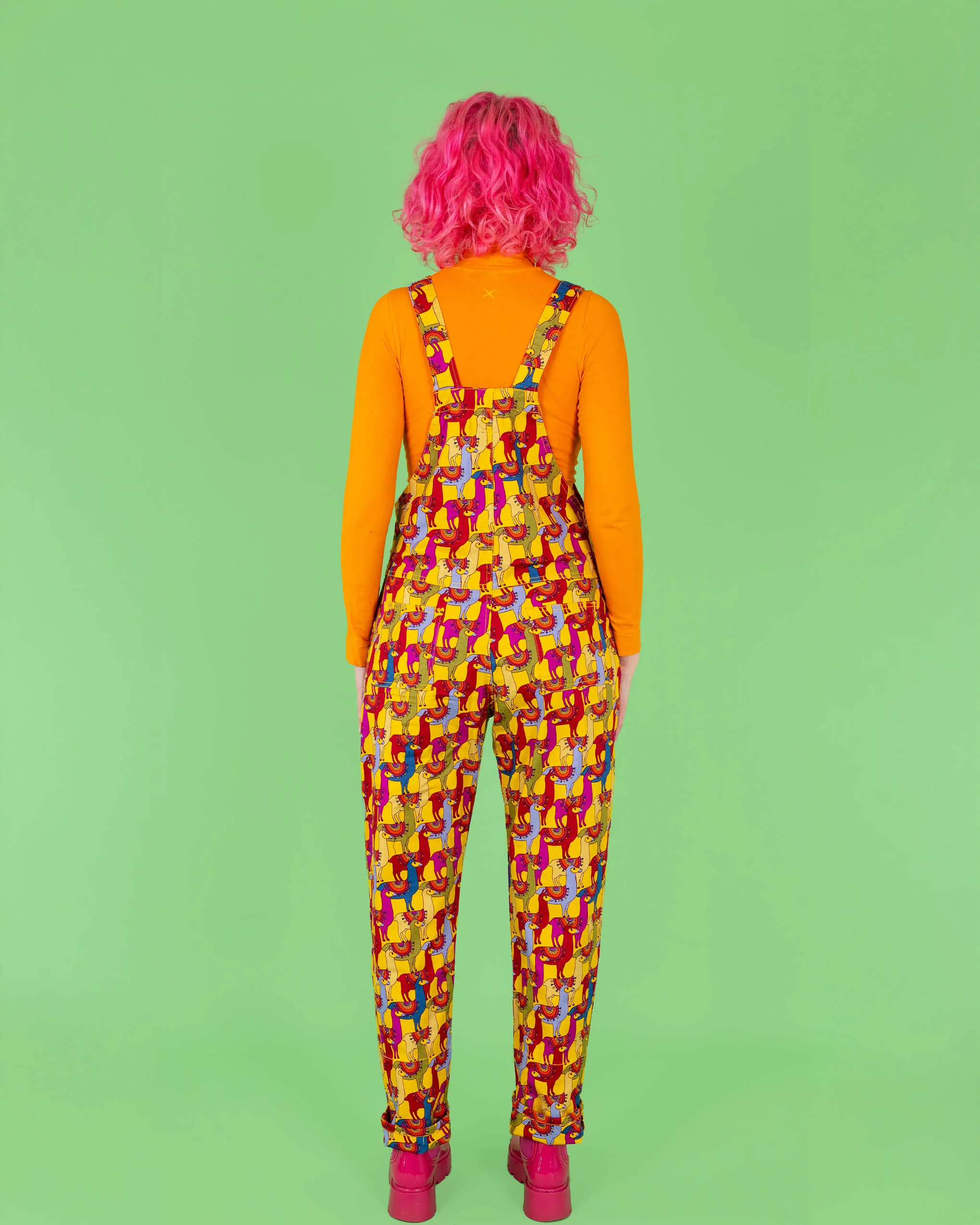 Drama Llama Stretch Twill Dungarees - Image 12