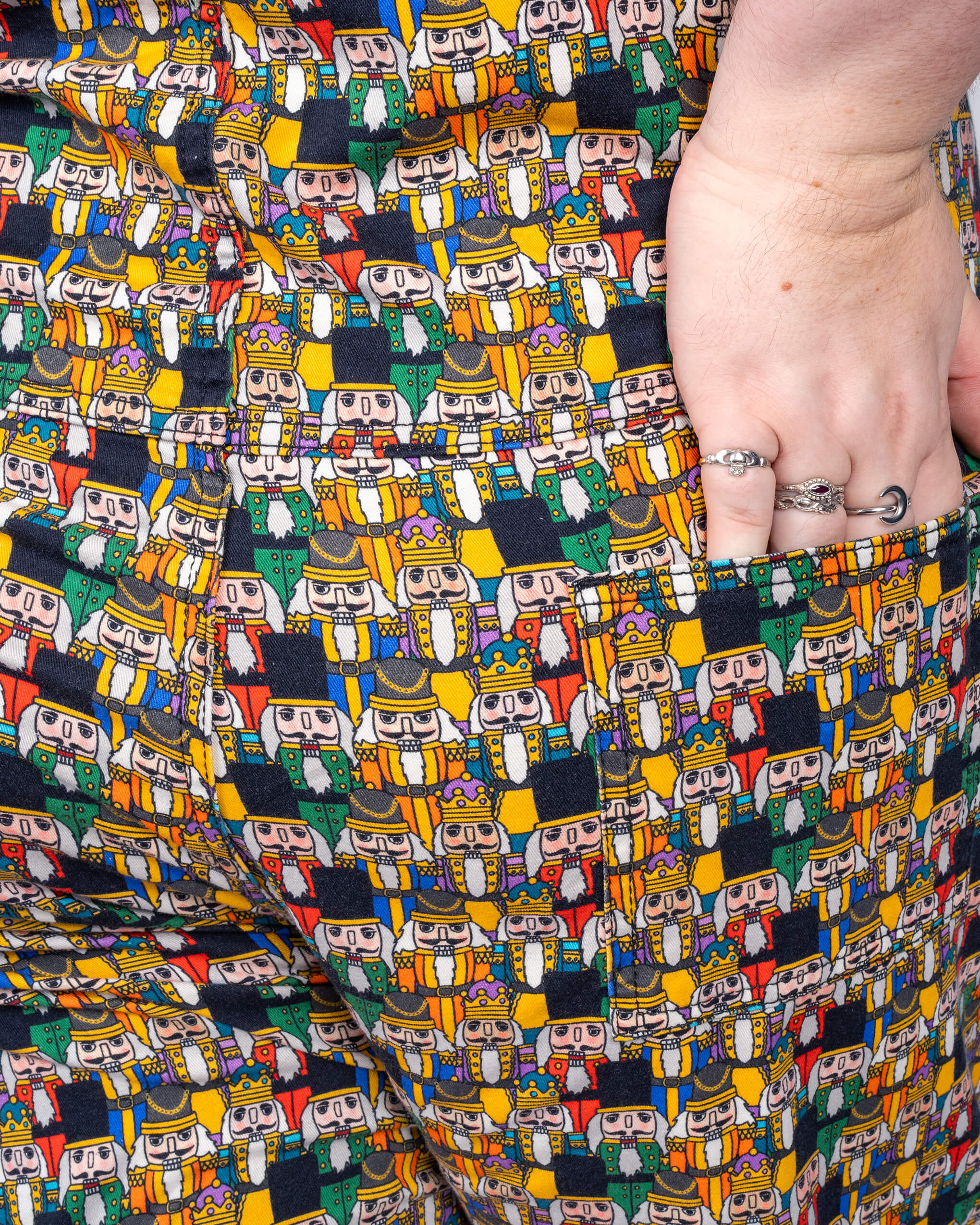 Festive: Nutcracker Parade Stretch Twill Dungarees - Image 8