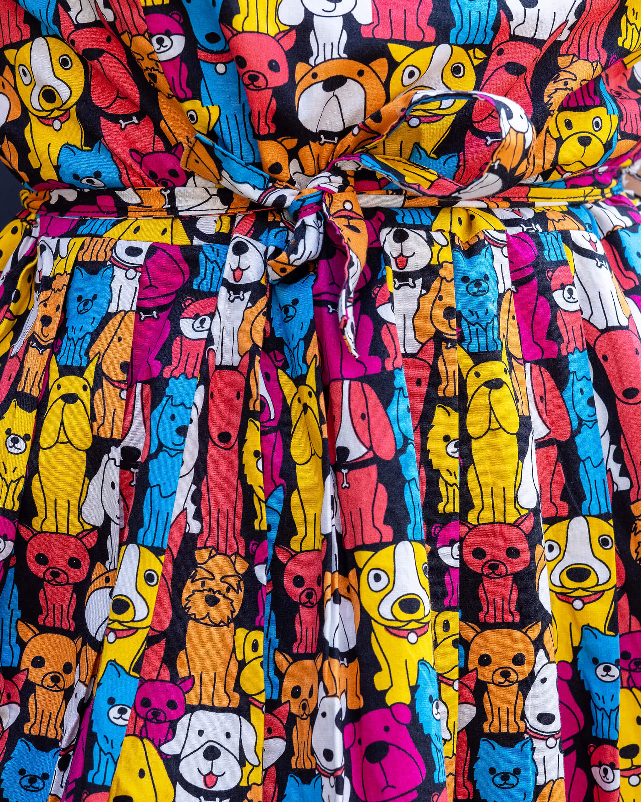 Finding Fox Dog Tea Stretch Dress with Pockets - Image 5