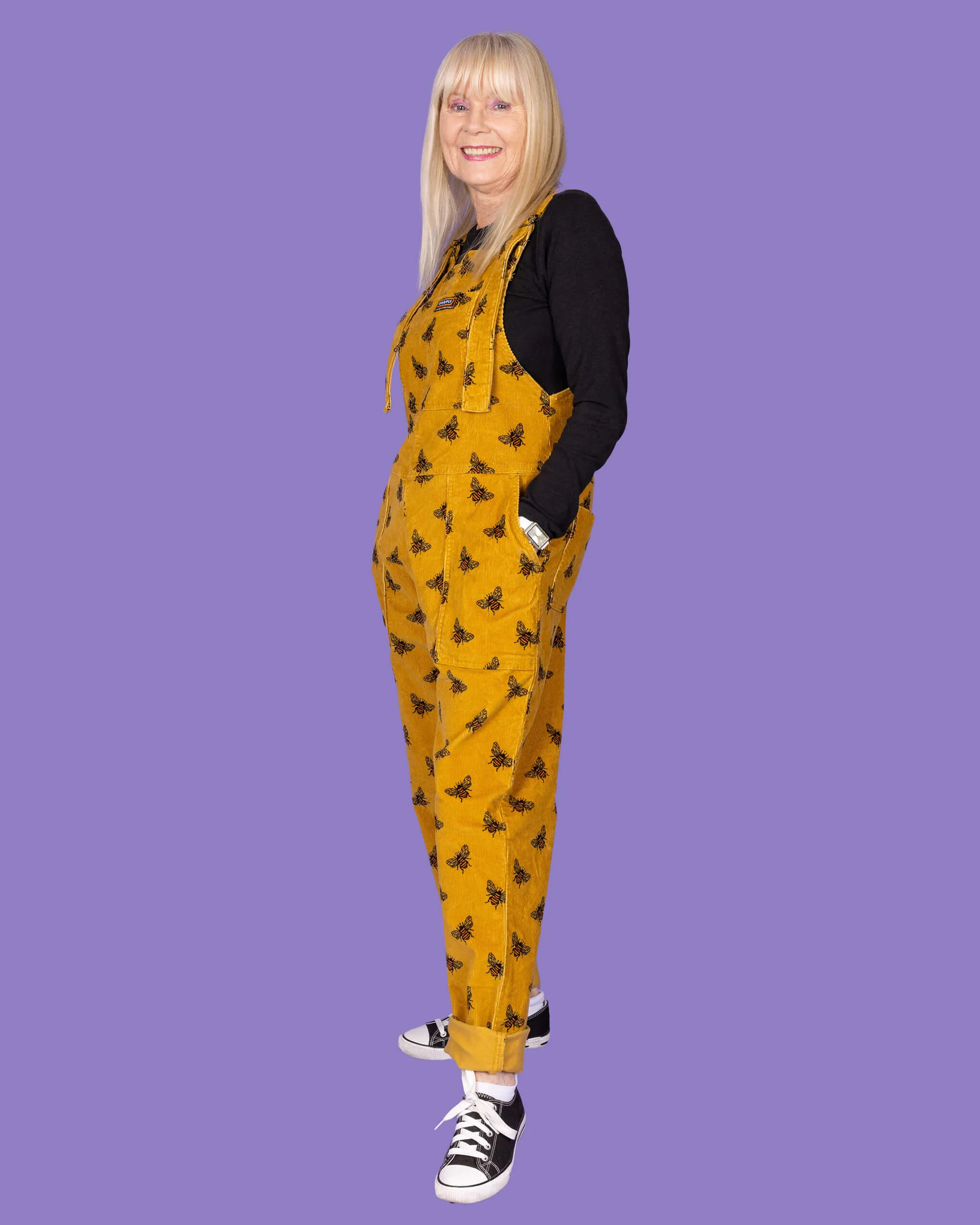 Gold Bee Stretch Corduroy DungaBee Dungarees - Image 5