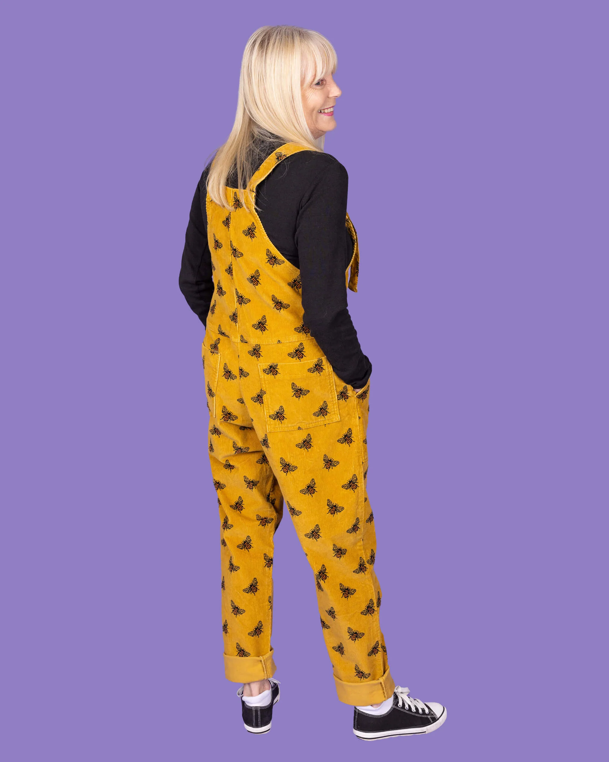 Gold Bee Stretch Corduroy DungaBee Dungarees - Image 6
