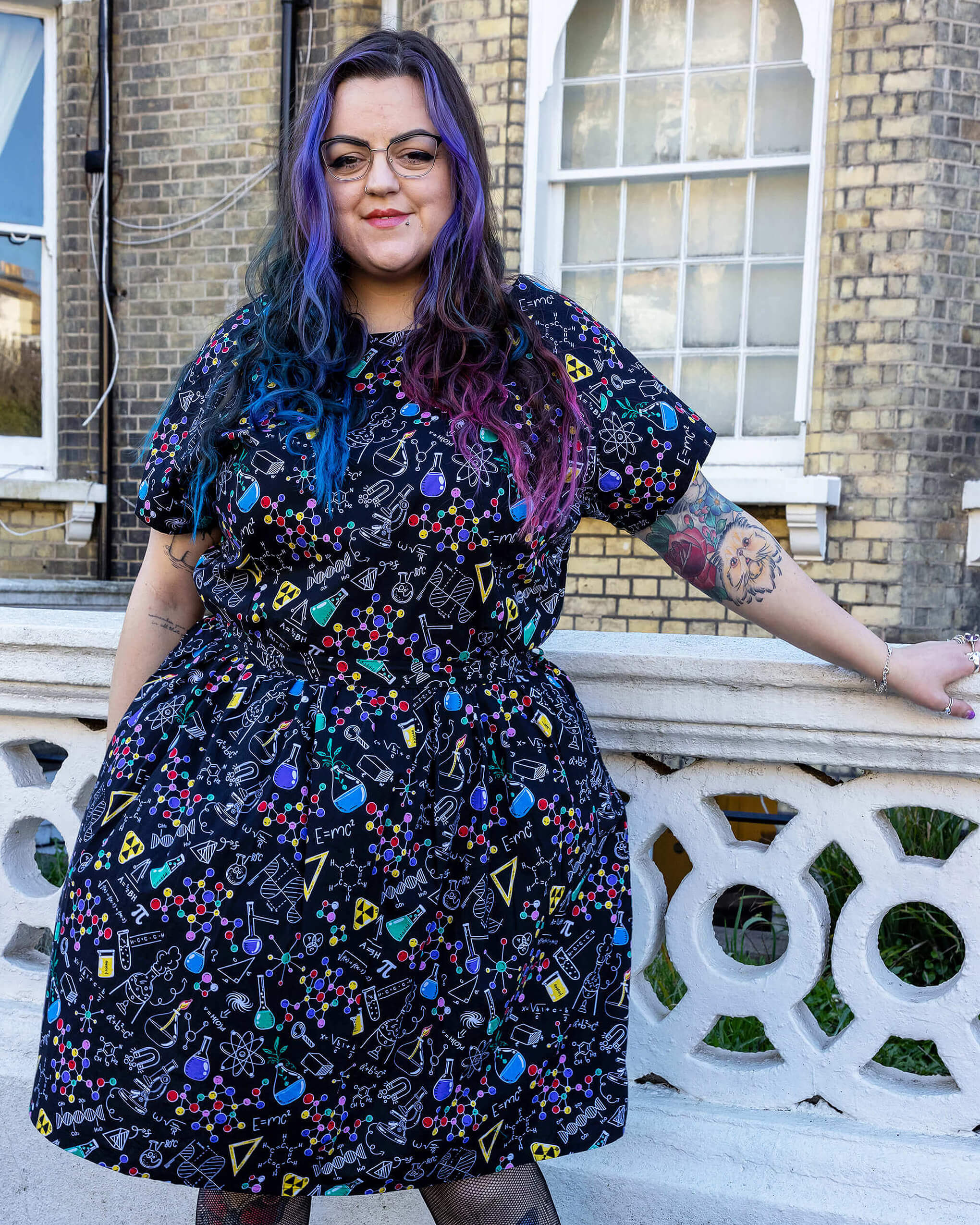 School of Science Belted Tea Dress with Pockets - Image 11