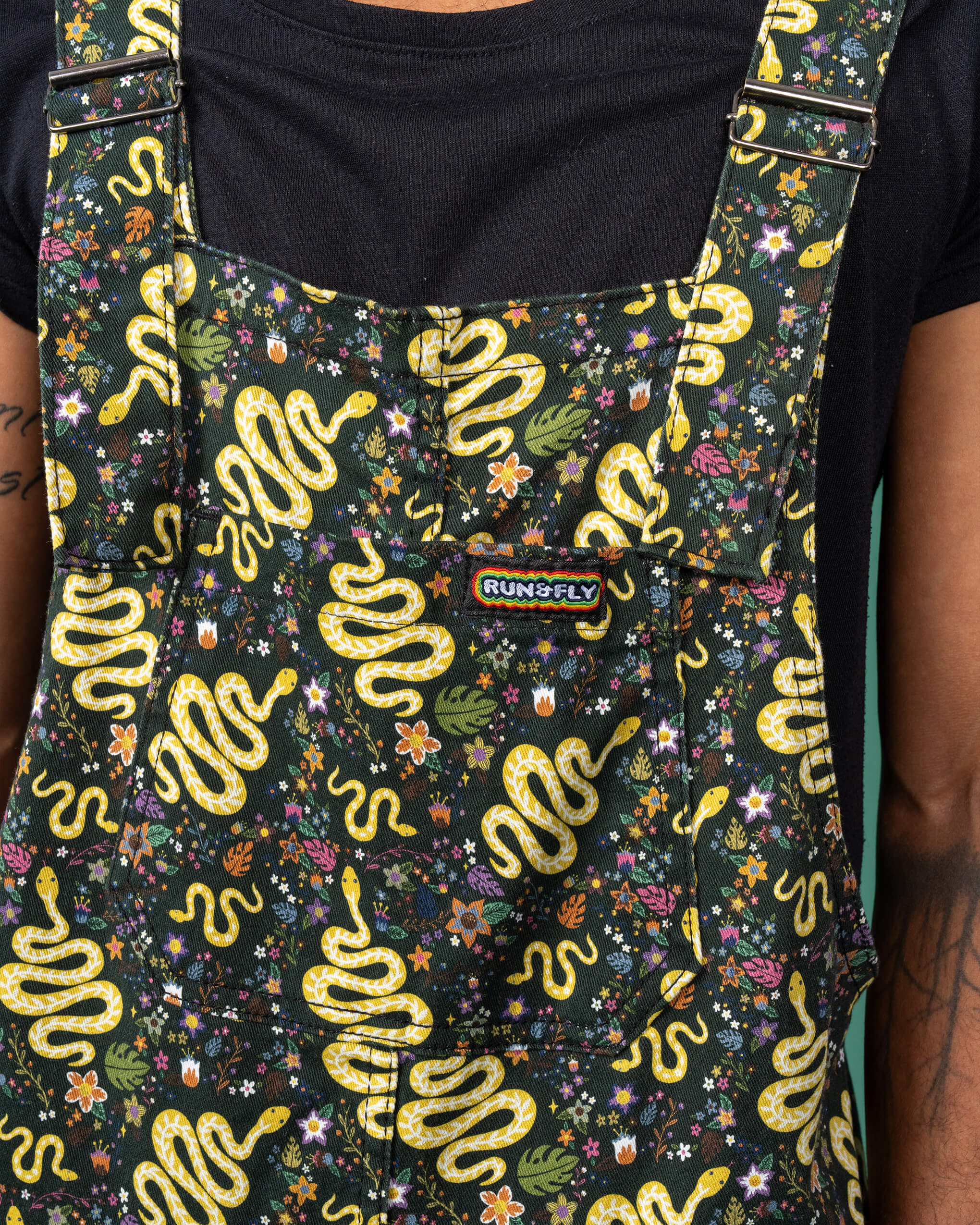 Halloween: Serpent Garden Stretch Twill Dungarees - Image 3