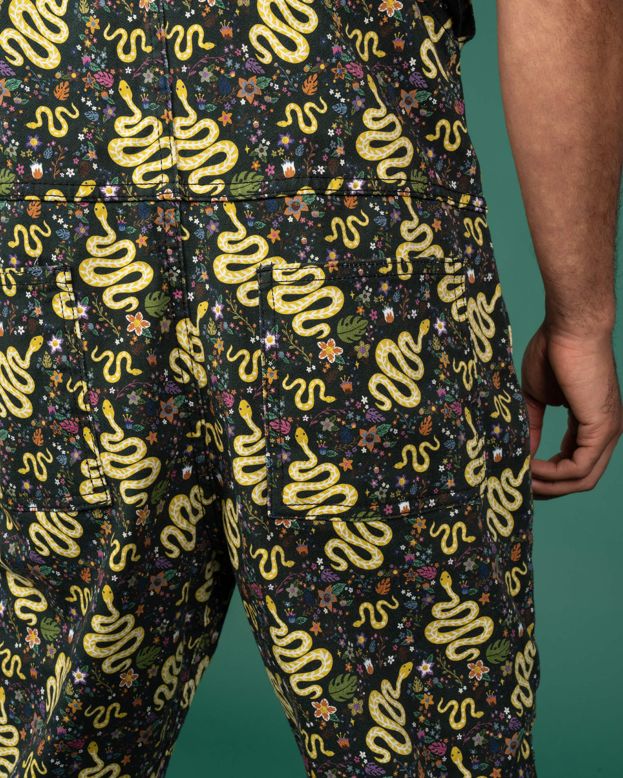 Halloween: Serpent Garden Stretch Twill Dungarees - Image 5