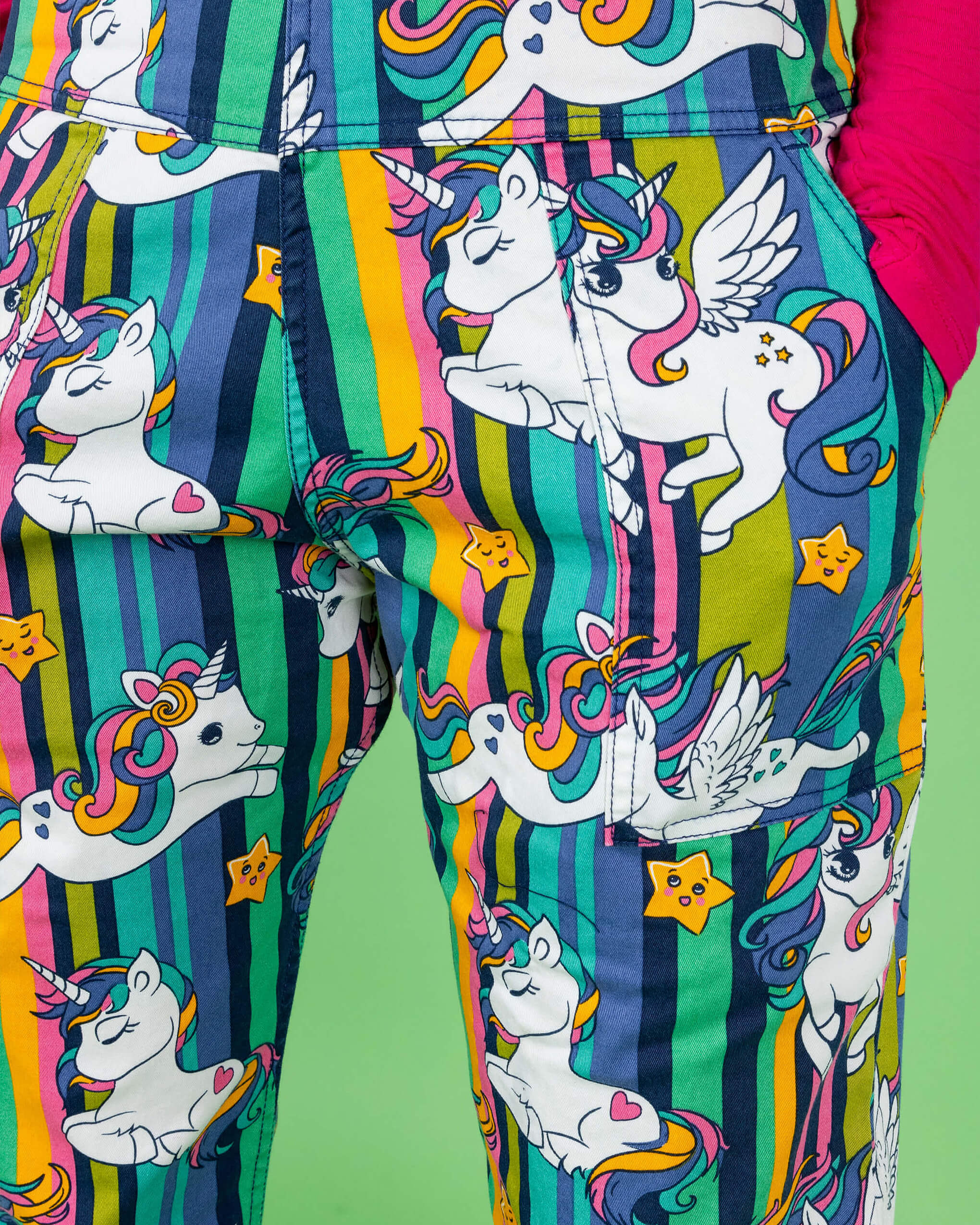 Unicorn Stripes Stretch Twill Dungarees - Image 9